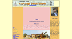 Desktop Screenshot of goahomescience.gov.in